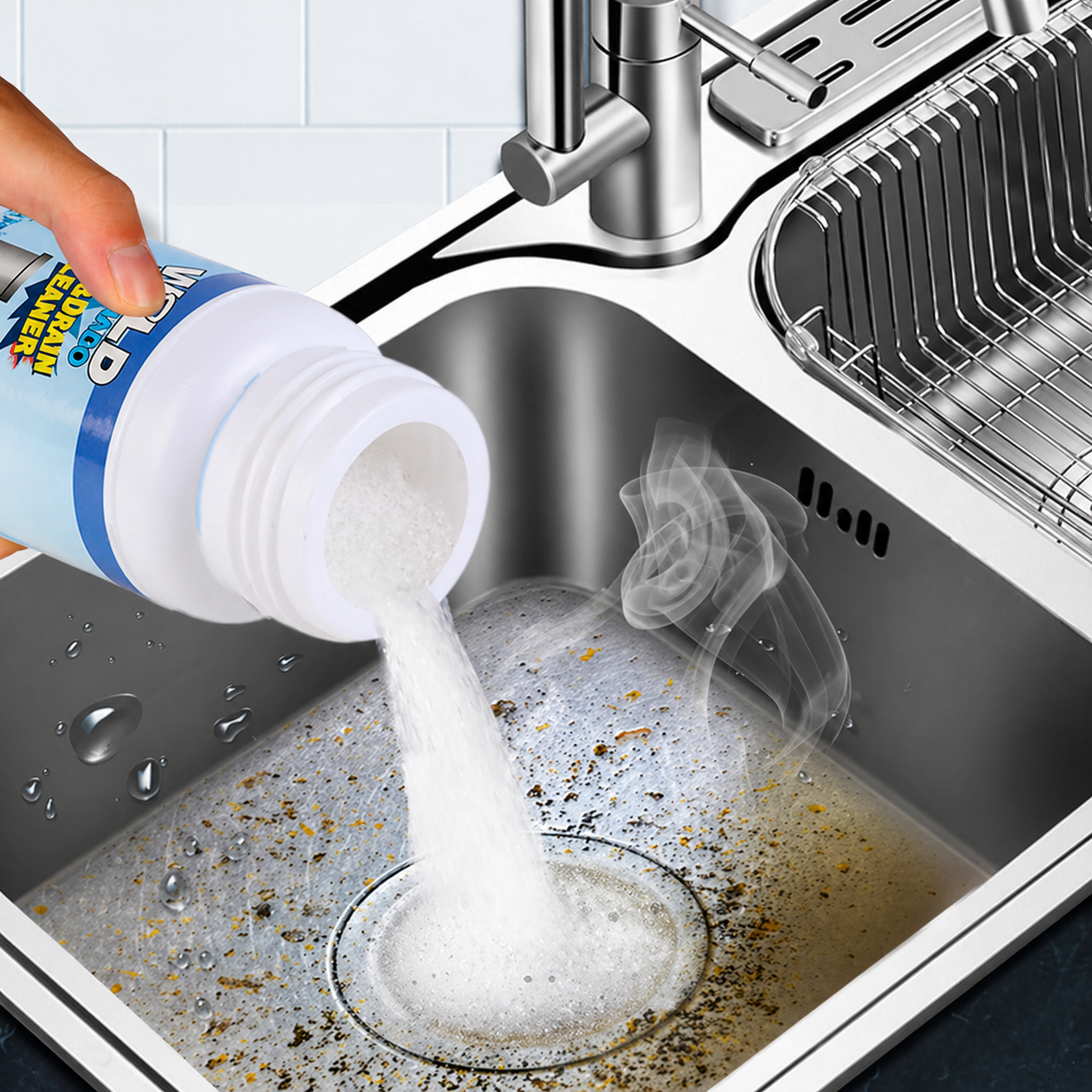 🏆 Instant Foaming Drain Clog Remover (Dissolves Hair & Grease)