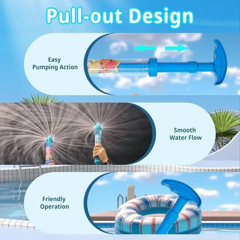 Fun Pull-Out Firework Water Gun Toy