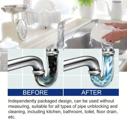 Ultra-Concentrated Drain Cleaning Tablets | Fast Clog & Odor Destroyer