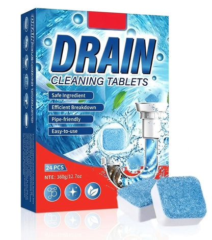 Ultra-Concentrated Drain Cleaning Tablets | Fast Clog & Odor Destroyer