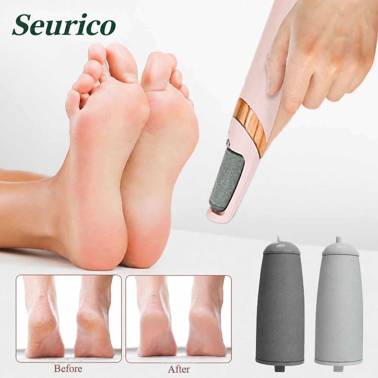✨ Professional Electric Foot File: Erase Cracked Heels & Get Baby-Soft Feet in Seconds 🦶