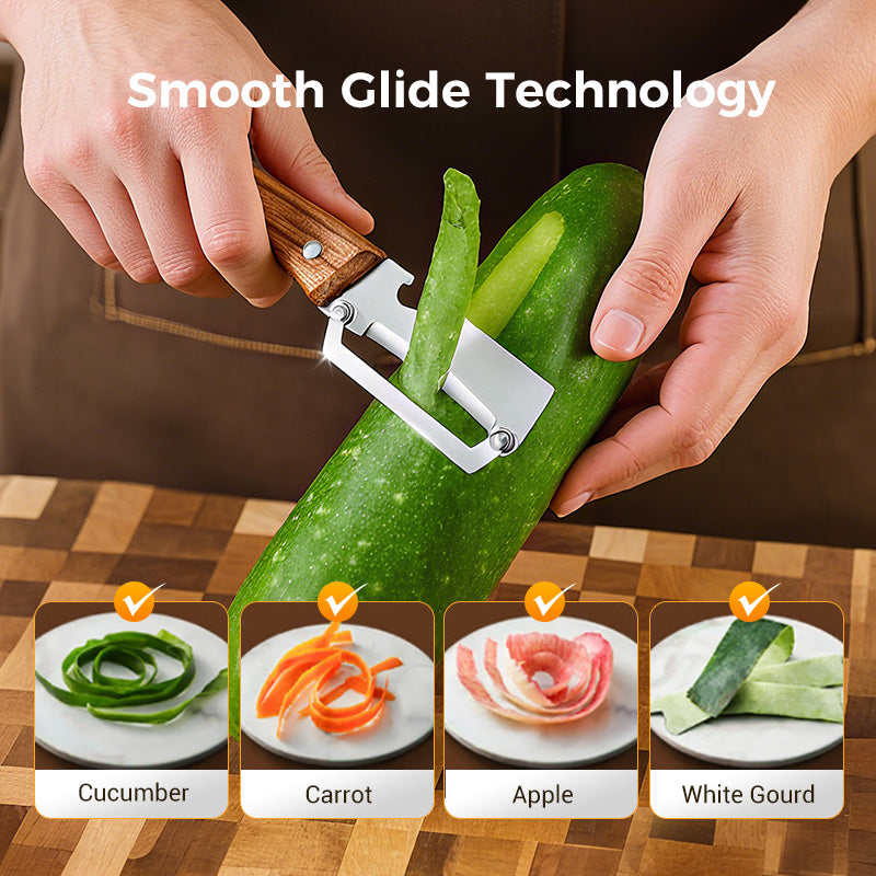 ✨ 3-in-1 Multi-Functional Vegetable Peeler | Prep Veggies 2X Faster
