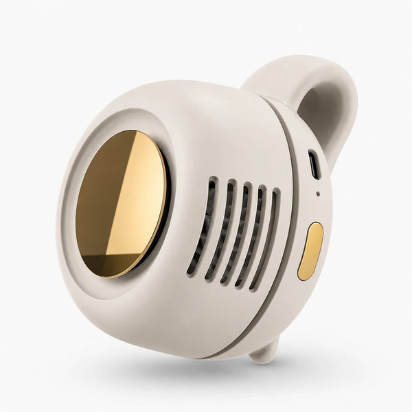 No-Sweat Wearable Cooling Fan | Ultralight 360° Clip-On AC to Save Your Makeup ✨