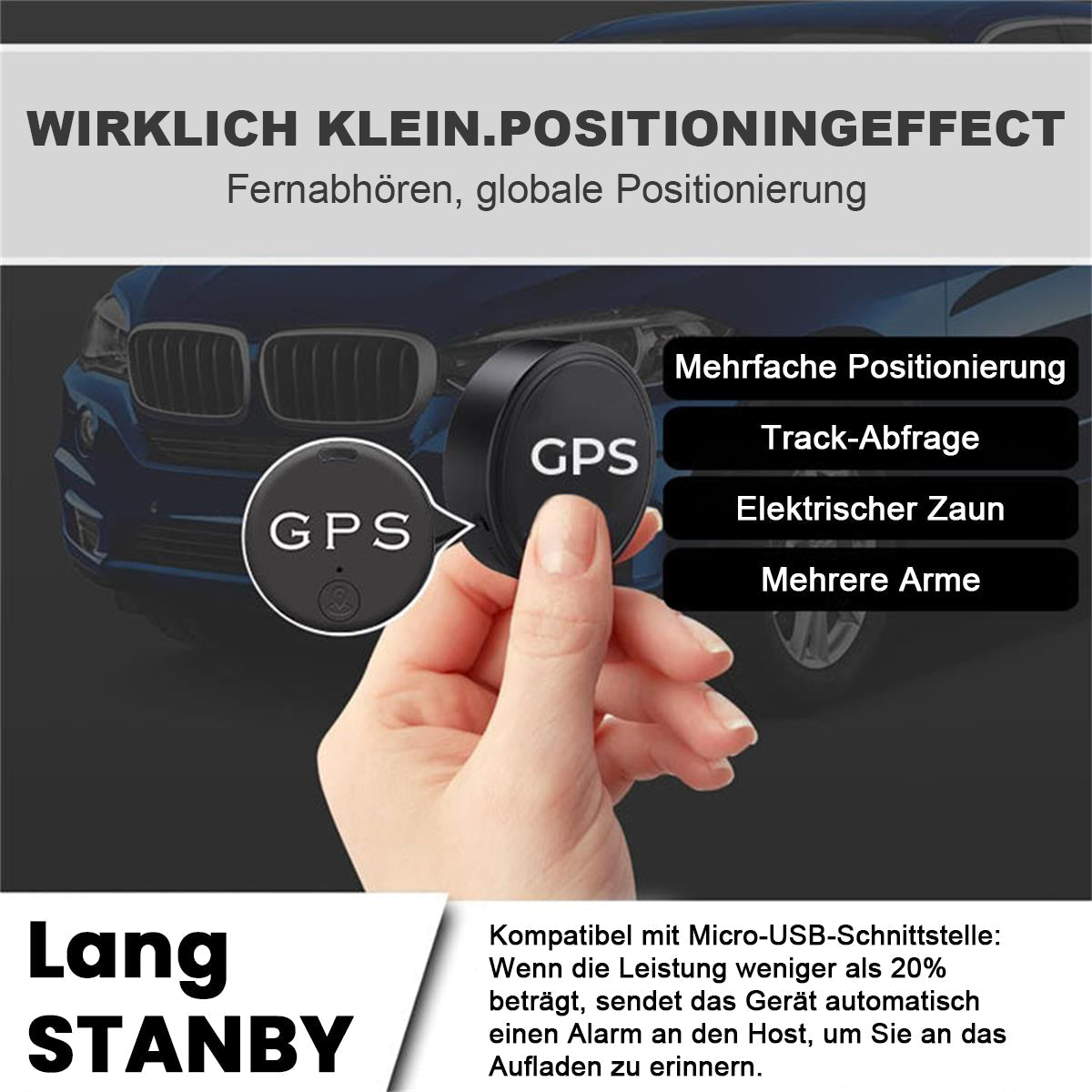 Seurico™ PROMAX EasyFind Mini magnetischer GPS-Tracker 📌