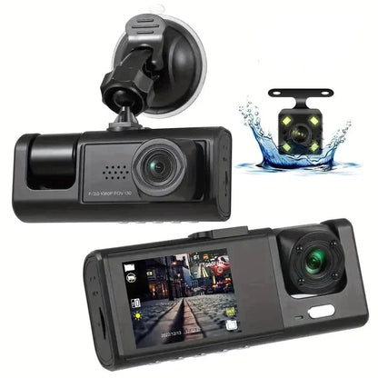 Seurico™ 🚘Drei-Kanal Dash Cam mit IR Nachtsicht und G-Sensor 📸