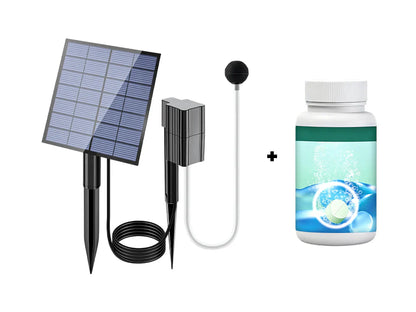 🥳 HOT SALE 2026 🥳 💞 50,000+ SOLD! Solar Fish Pond Aerator with Air Pump for Ponds Outdoor