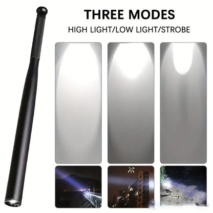 🔦🔥LED Flashlight Baseball Baton For Self Defense & Night Safety