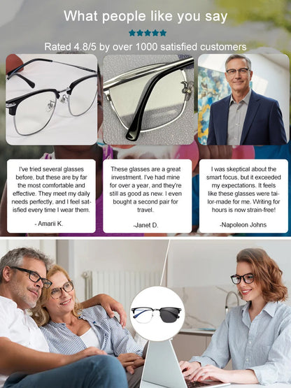 🎁Hot Sale🔥👓Ultra Light Anti Blue Presbyopic Glasses✨