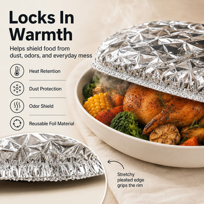 FoilShield Reusable Elastic Food Covers