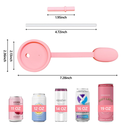 🔥Anti-Dust Silicone Soda Can Lids | Spill-Proof Straw Protector for Stanley Cups
