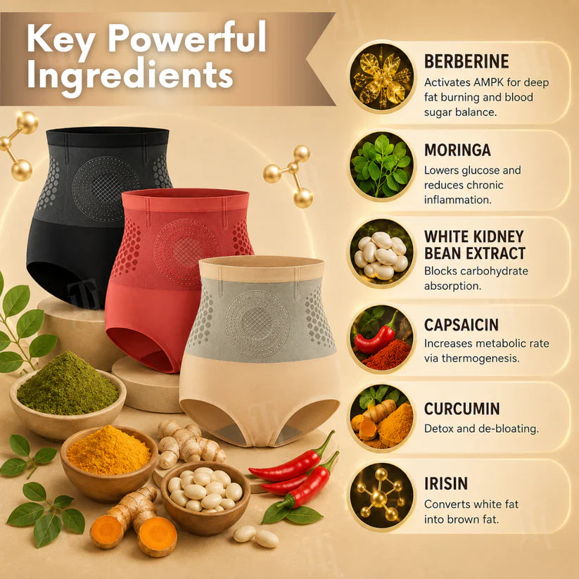 Seurico™ 2026 8-in-1 Moringa & Berberine Thermogenic Sculpting Shorts