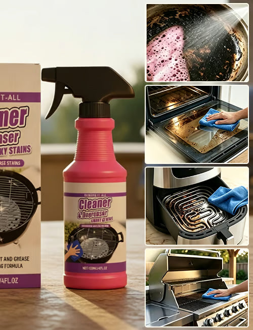🔥 Heavy-Duty Grill Degreaser Spray | Melt Baked-On Grease Instantly