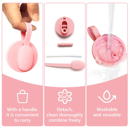 🔥Anti-Dust Silicone Soda Can Lids | Spill-Proof Straw Protector for Stanley Cups