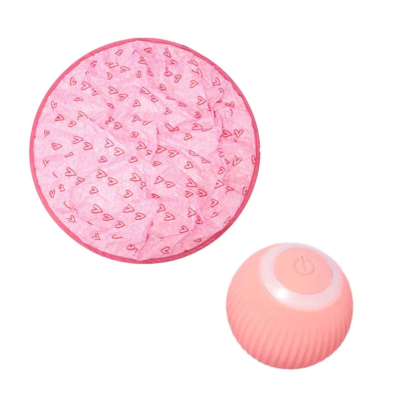 Smart Electric Spinning Cat Toy Ball und Pink Hunting Set