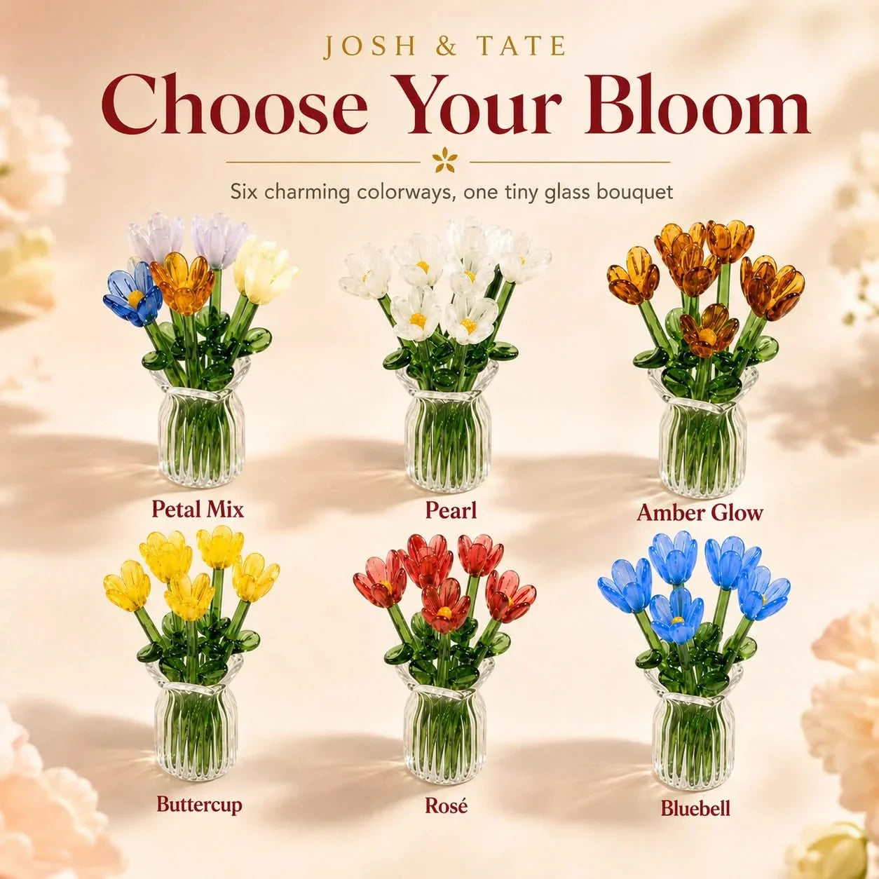Seurico Glass Bouquet