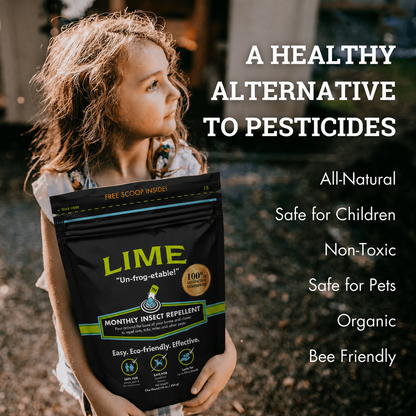 First Saturday Lime™ Monthly Insect Repellent | Maximum Strength Yard & Coop Protection