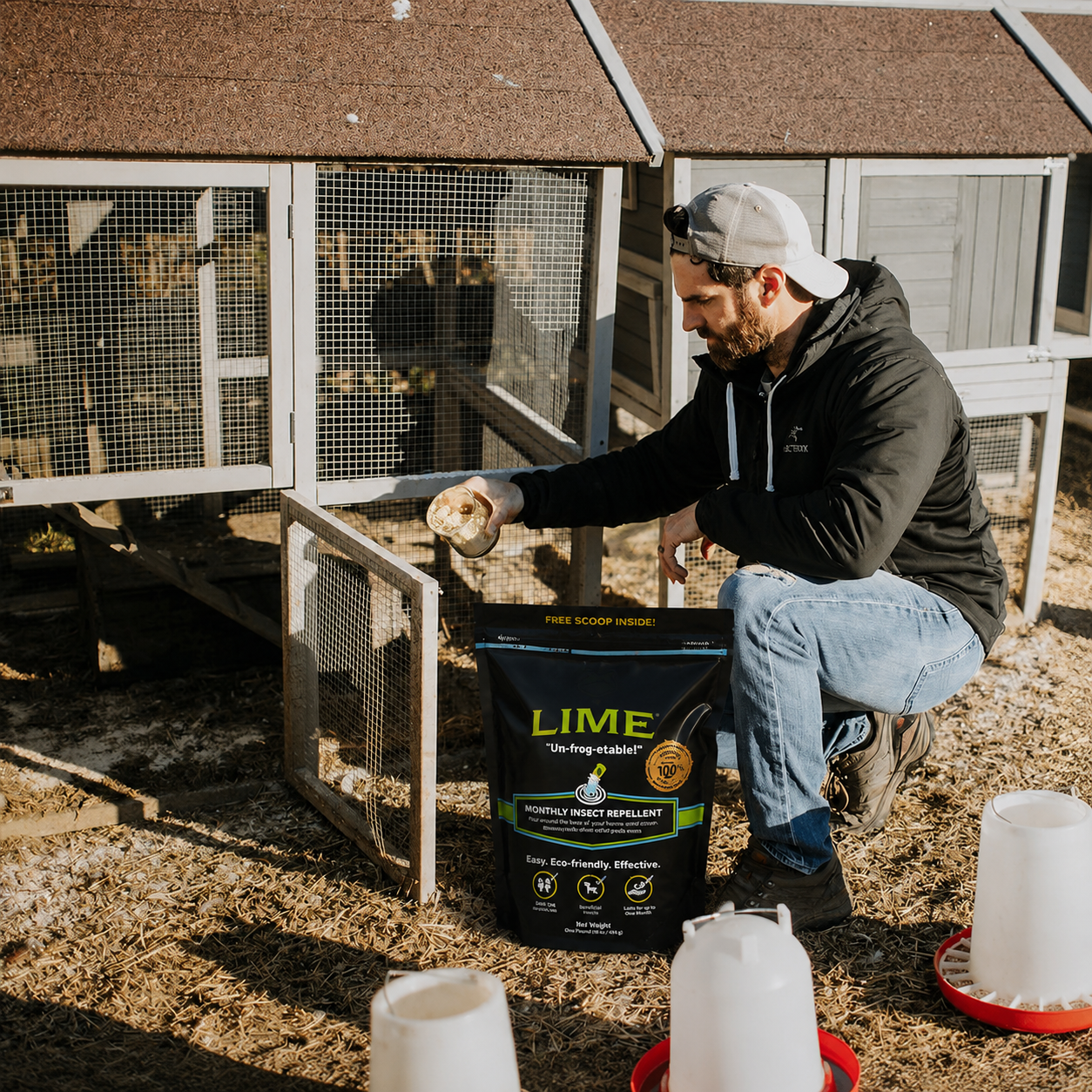 First Saturday Lime™ Monthly Insect Repellent | Maximum Strength Yard & Coop Protection