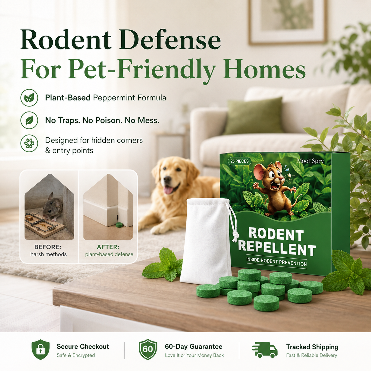 Natural Rodent Repellent Balls