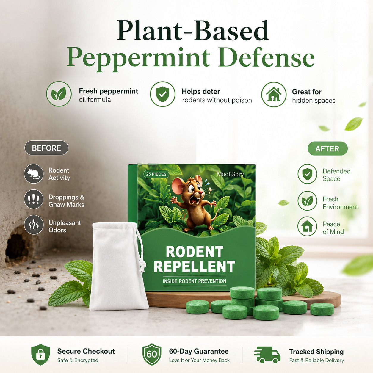 Natural Rodent Repellent Balls
