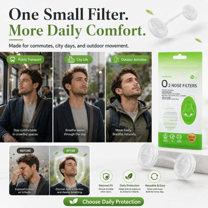 Invisible Nose Filters — Block Heavy Dust. No Sweaty Masks. Work & Breathe Easy