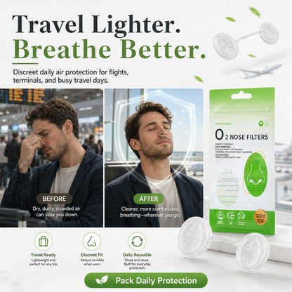 Invisible Nose Filters — Block Heavy Dust. No Sweaty Masks. Work & Breathe Easy
