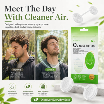 Invisible Nose Filters — Block Heavy Dust. No Sweaty Masks. Work & Breathe Easy