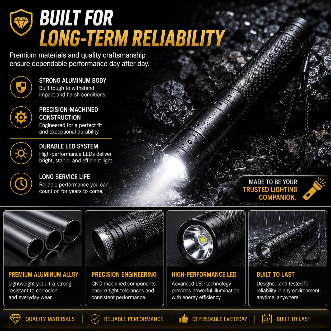 🔦🔥LED Flashlight Baseball Baton For Self Defense & Night Safety