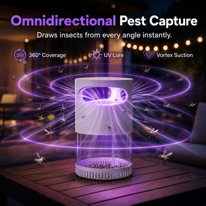 Whisper-Quiet UV Mosquito Trap | Chemical-Free Indoor Protection