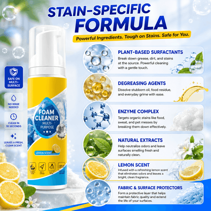✨ No-Rinse Foam Cleaner – Spray, Wipe & Refresh