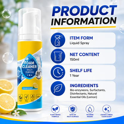 ✨ No-Rinse Foam Cleaner – Spray, Wipe & Refresh