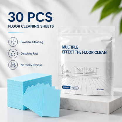 🔥Multi-Surface Floor Cleaning Sheets | Antibacterial & Streak-Free (30-Pack)