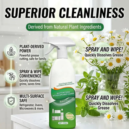 Natural Enzyme Formula Kitchen Cleaning Spray - Fast-Acting Household Grease