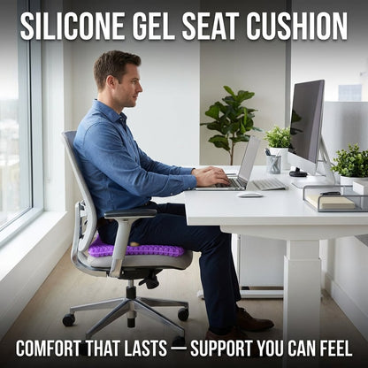 ✨ Ergonomic Silicone Seat Cushion – Relief You Can Feel