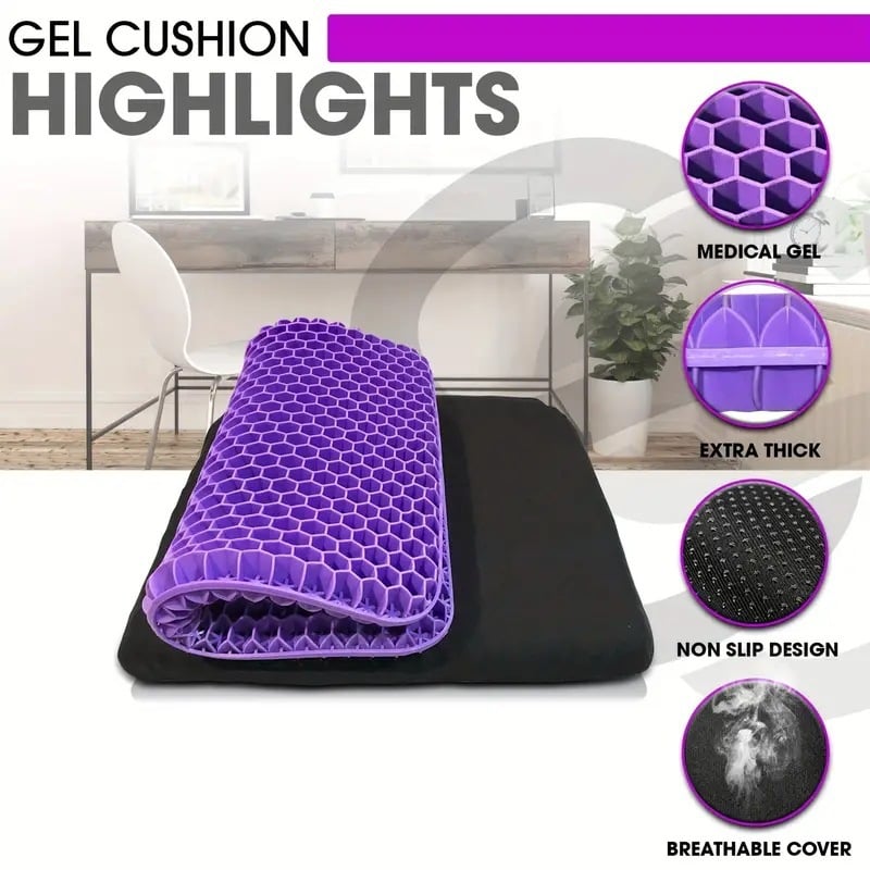 ✨ Ergonomic Silicone Seat Cushion – Relief You Can Feel