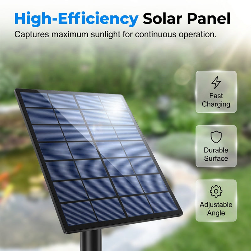 🥳 HOT SALE 2026 🥳 💞 50,000+ SOLD! Solar Fish Pond Aerator with Air Pump for Ponds Outdoor