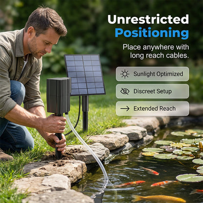 🥳 HOT SALE 2026 🥳 💞 50,000+ SOLD! Solar Fish Pond Aerator with Air Pump for Ponds Outdoor