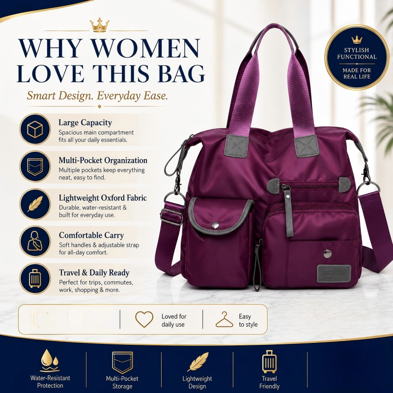 Large Capacity Waterproof Tote Bag for Women
