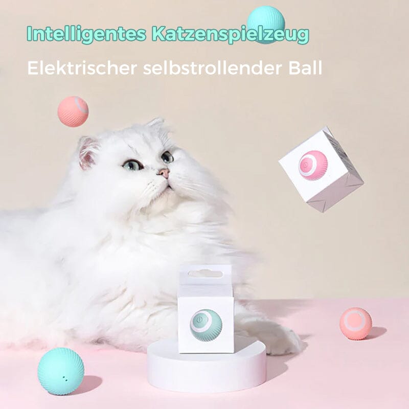 Smart Electric Spinning Cat Toy Ball und Pink Hunting Set