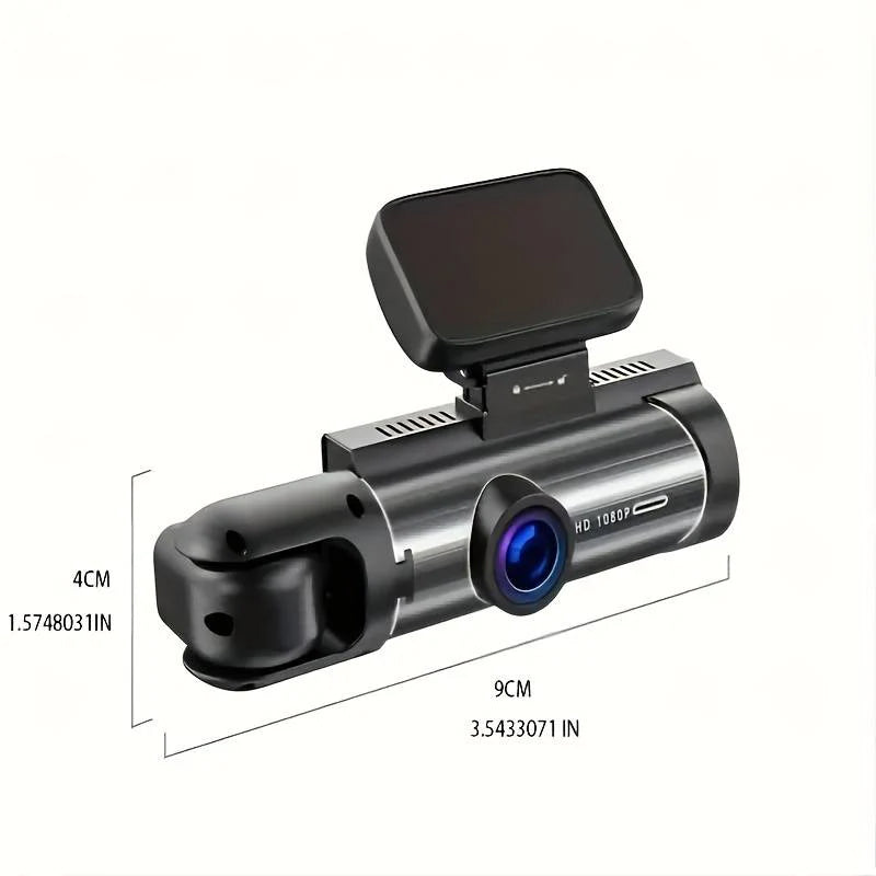 170° Weitwinkel-Dashcam mit 1080p-Doppelobjektiv, breiter 170°-Abdeckung, G-Sensor, Nachtsicht und Loop-Technologie
