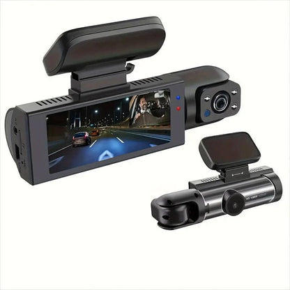 170° Weitwinkel-Dashcam mit 1080p-Doppelobjektiv, breiter 170°-Abdeckung, G-Sensor, Nachtsicht und Loop-Technologie
