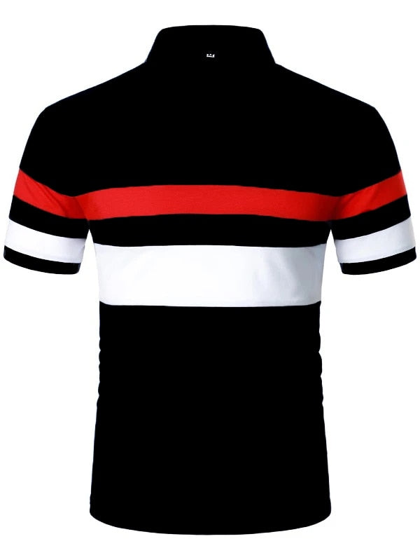 Men Polo Men Shirt Short Sleeve Polo Shirt Contrast Color Polo New Clothing Summer Streetwear Casual Fashion Men Tops