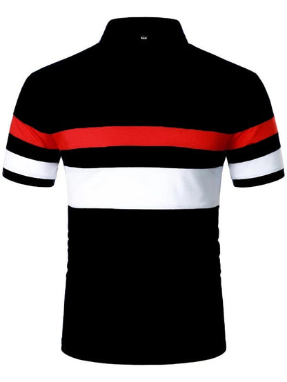 Men Polo Men Shirt Short Sleeve Polo Shirt Contrast Color Polo New Clothing Summer Streetwear Casual Fashion Men Tops