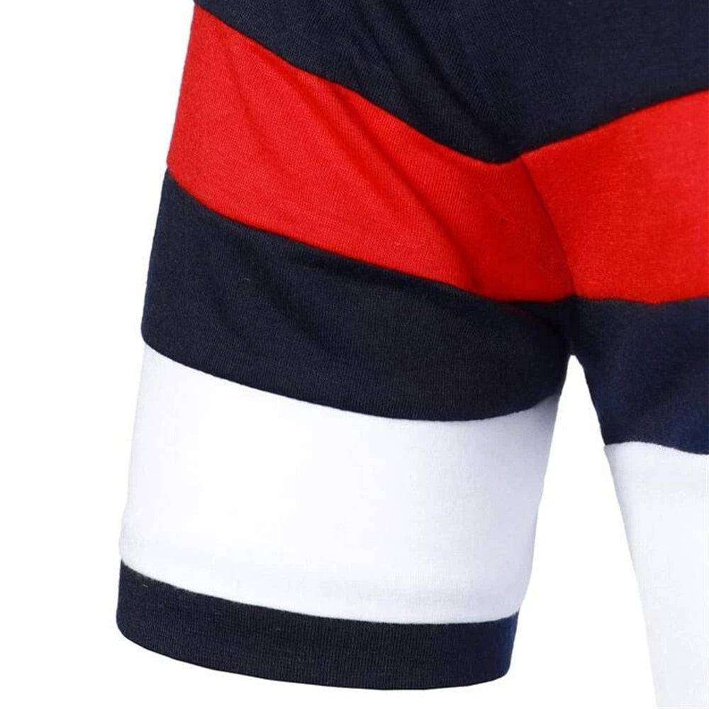 Men Polo Men Shirt Short Sleeve Polo Shirt Contrast Color Polo New Clothing Summer Streetwear Casual Fashion Men Tops