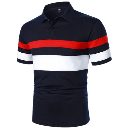 Men Polo Men Shirt Short Sleeve Polo Shirt Contrast Color Polo New Clothing Summer Streetwear Casual Fashion Men Tops